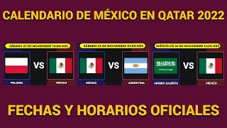 Grupo de México en el Mundial de Qatar 2022: rivales, fechas y partidos