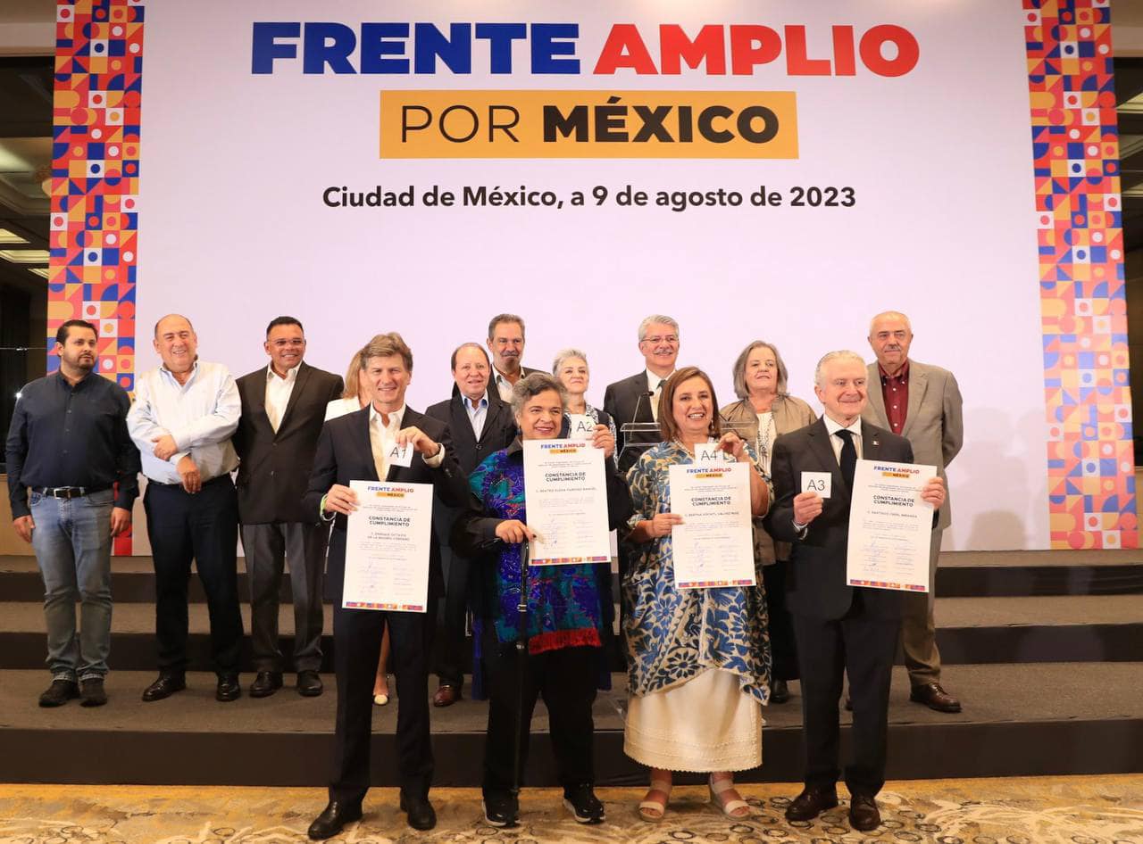El Frente Amplio por México Define sus Aspirantes Presidenciales: Gálvez, Creel, Paredes y De la Madrid en la Línea de Partida