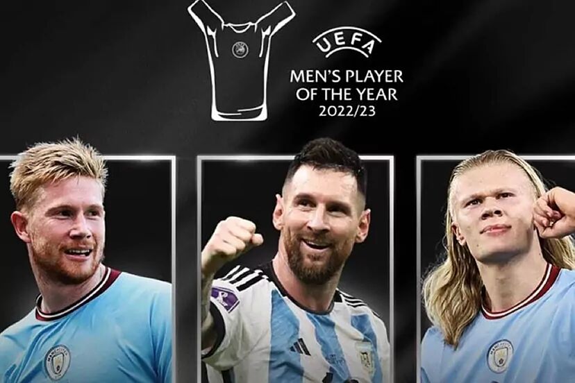 Messi, De Bruyne y Haaland, Finalistas al Premio al Mejor Jugador de la UEFA 2022/23