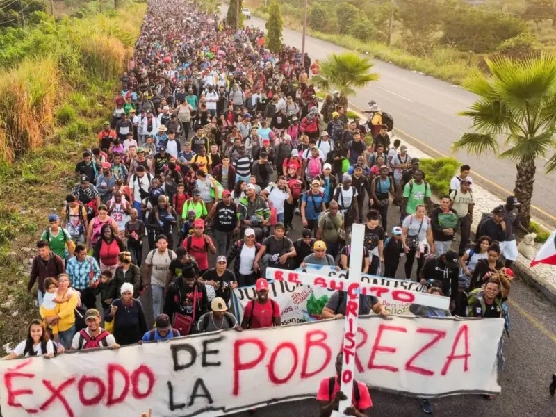 «Éxodo de la Pobreza»: La caravana migrante se reduce a 1,500 integrantes