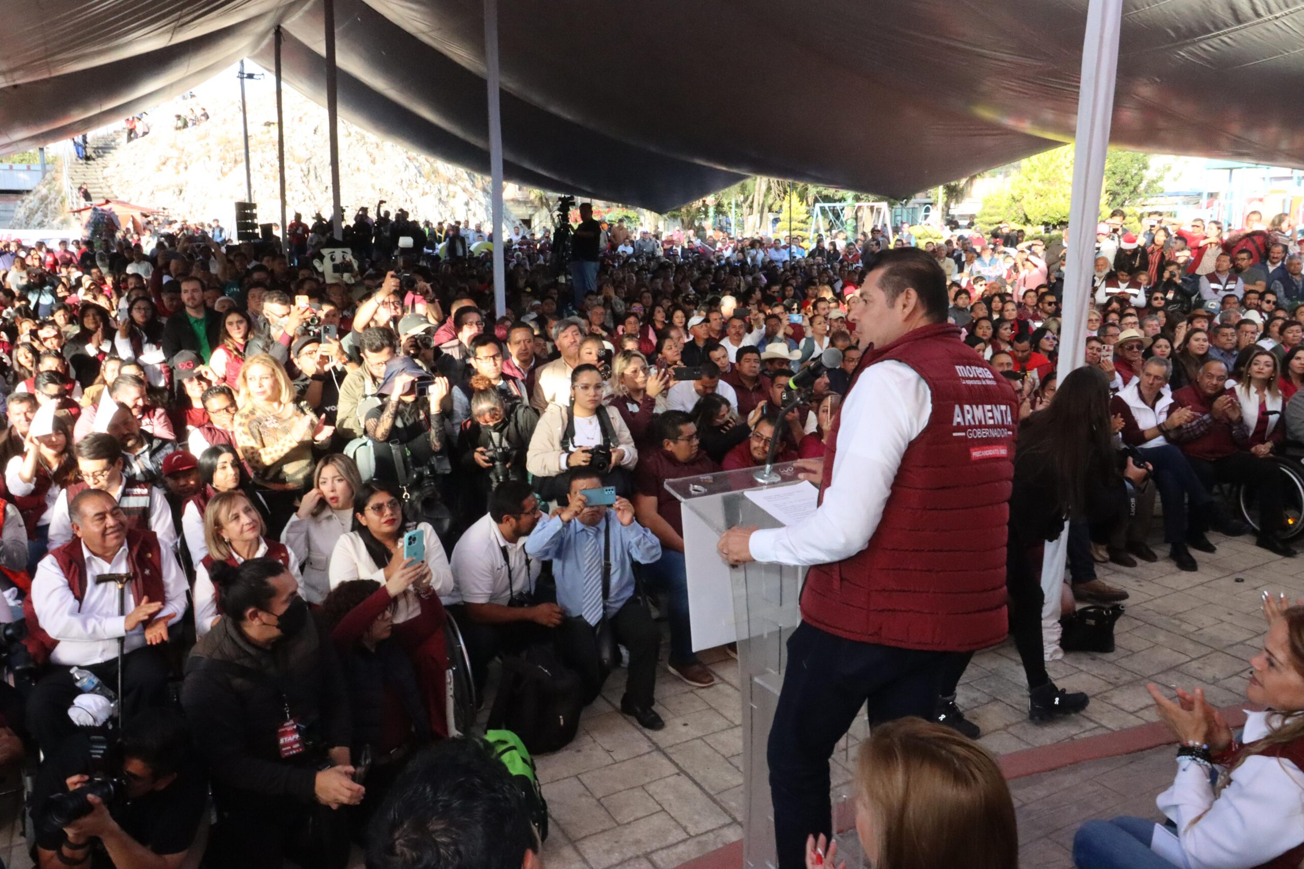 Alejandro Armenta proclama el humanismo mexicano como piedra angular en su precampaña por Puebla