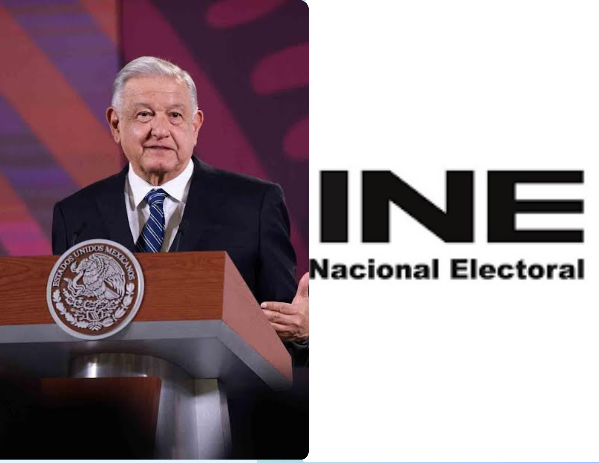 Presidente López Obrador acusa al INE de censurar La Hora Nacional