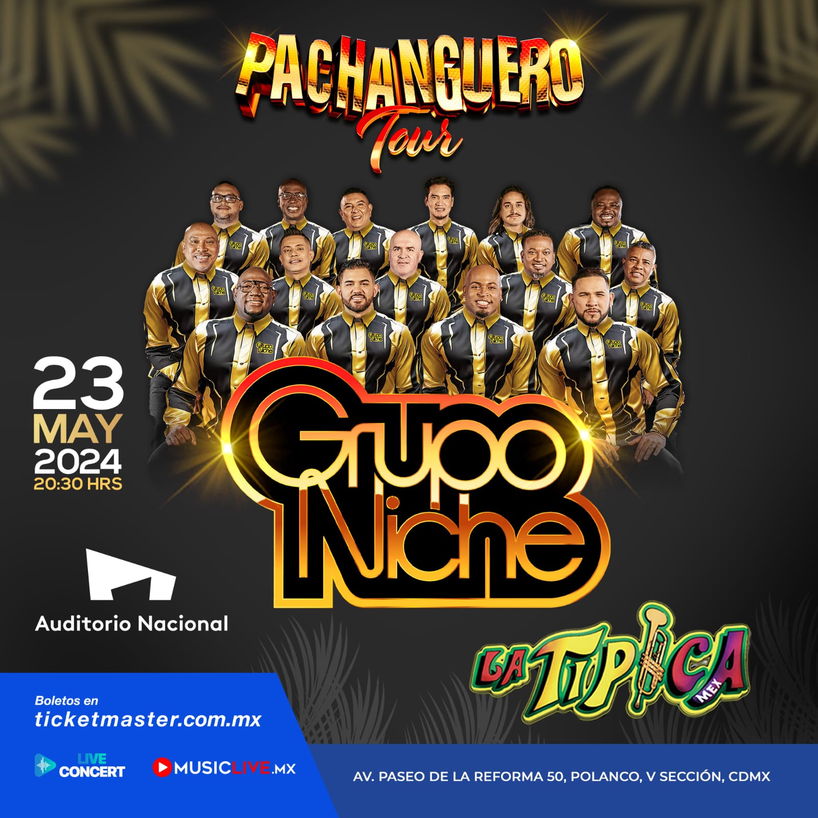 Grupo Niche llega al Auditorio Nacional con su «Pachanguero Tour» celebrando su 40 aniversario