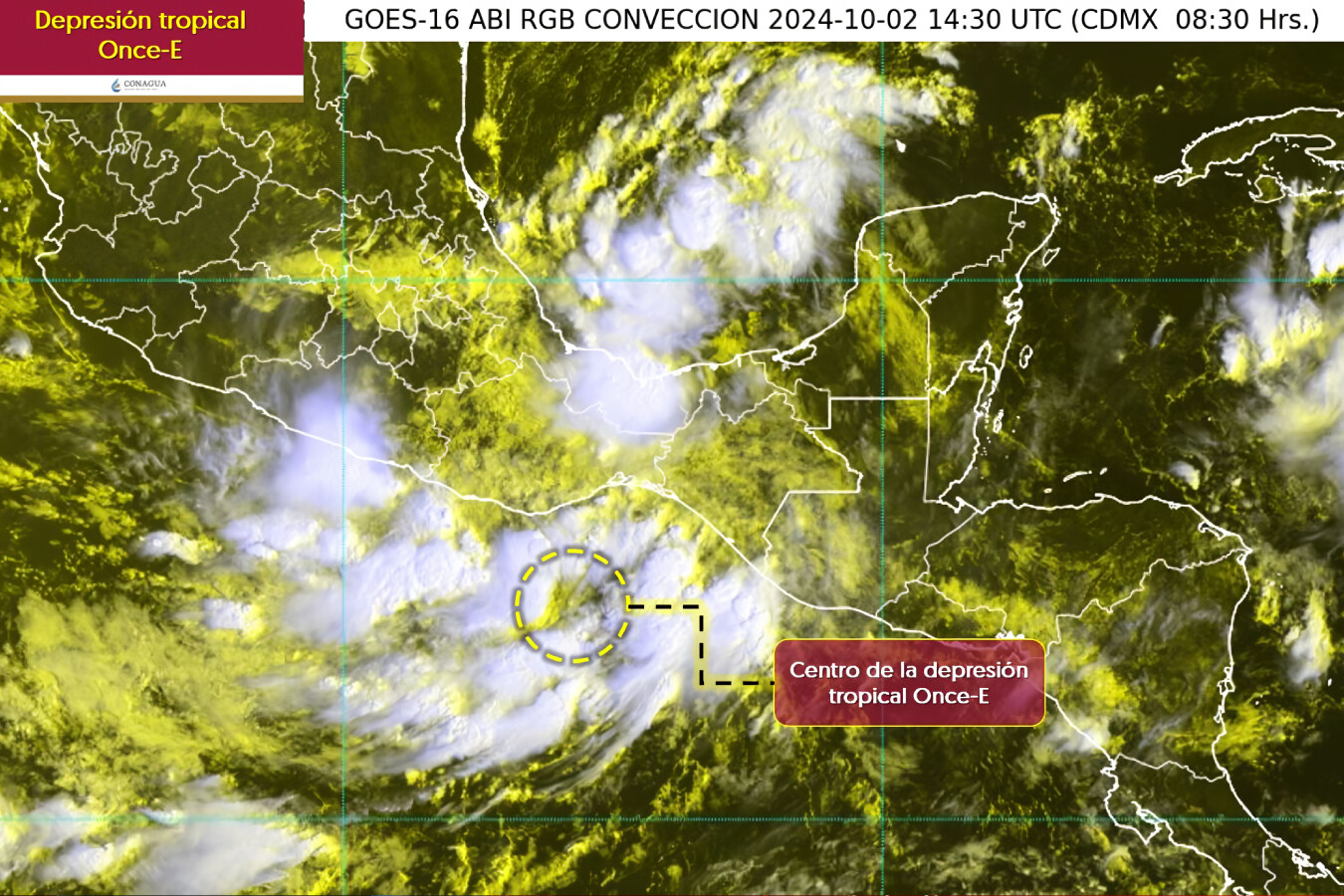 Depresión tropical Once-E se acerca a México: Preparativos en marcha