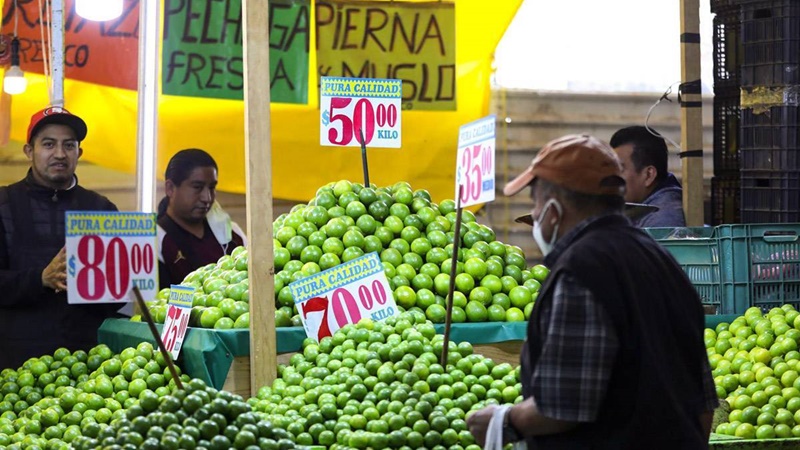 Inflación en México acelera a 5.61% anual en la primera quincena de Julio