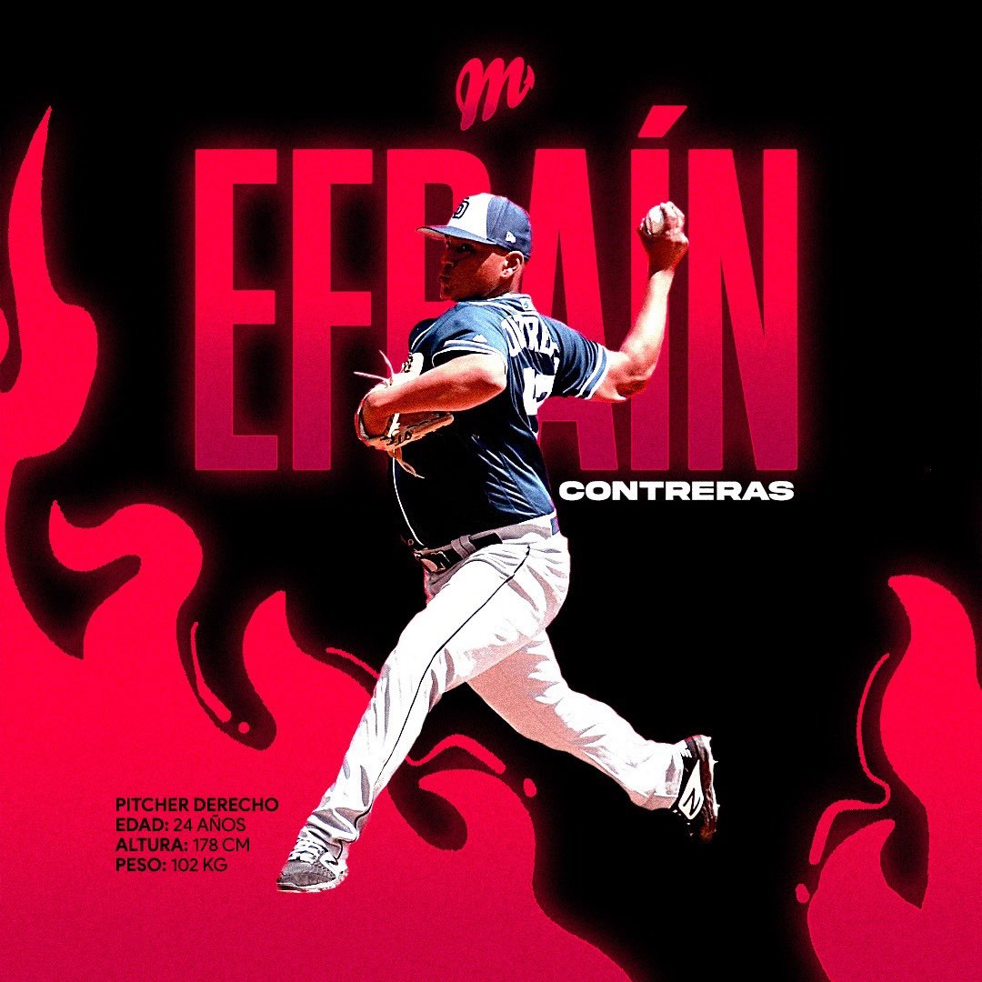 PITCHER EFRAÍN CONTRERAS LLEGA A DIABLOS ROJOS