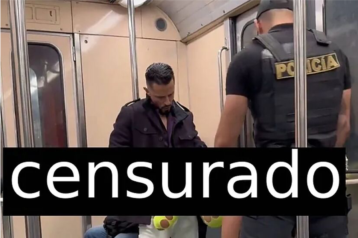 Policía suspendido por participar en video explícito en el Metro de la CDMX