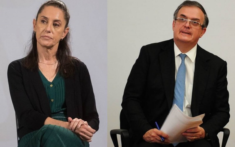 AMLO respaldó a Sheinbaum y Ebrard ante comentarios de Trump