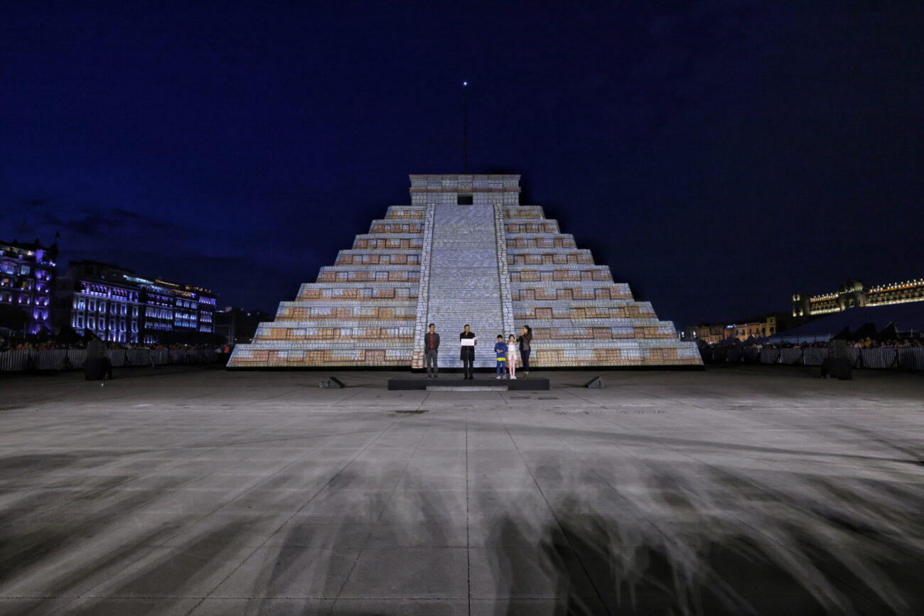 Zócalo brilla con «El Pueblo Maya y Felipe Carrillo Puerto», inaugurado por Martí Batres