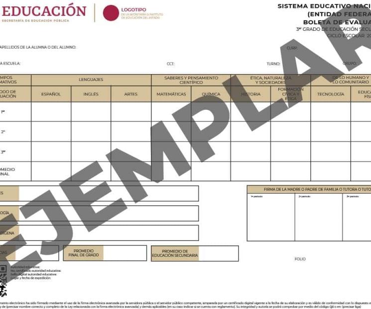 Renovación en la educación: SEP lanza nuevo formato de boletas para 2023-2024