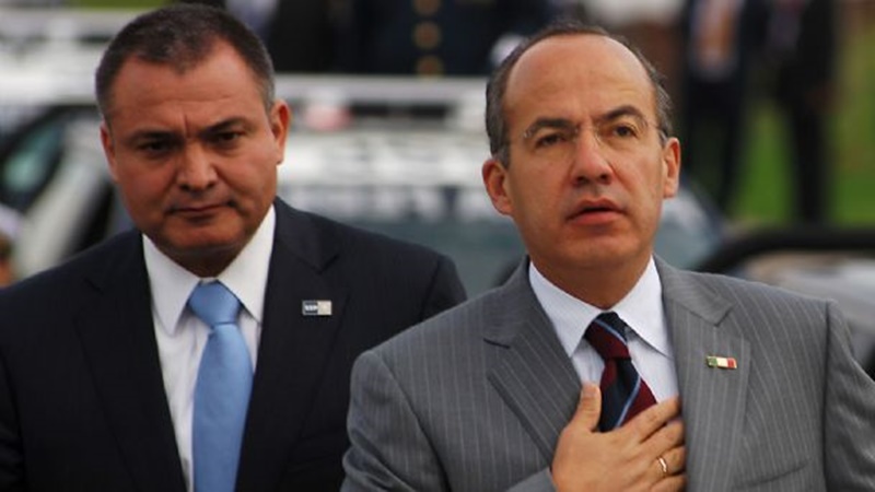 AMLO cuestiona a Felipe Calderón por declaraciones sobre Genaro García Luna