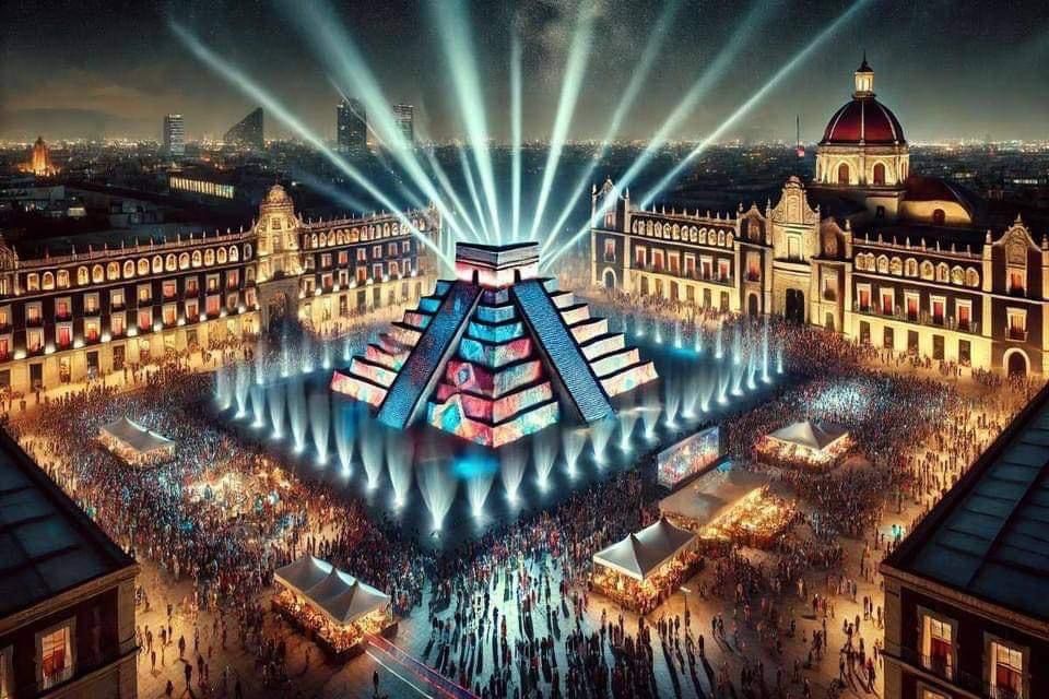 La Pirámide de Chichén Itzá Llega al Zócalo de la CDMX