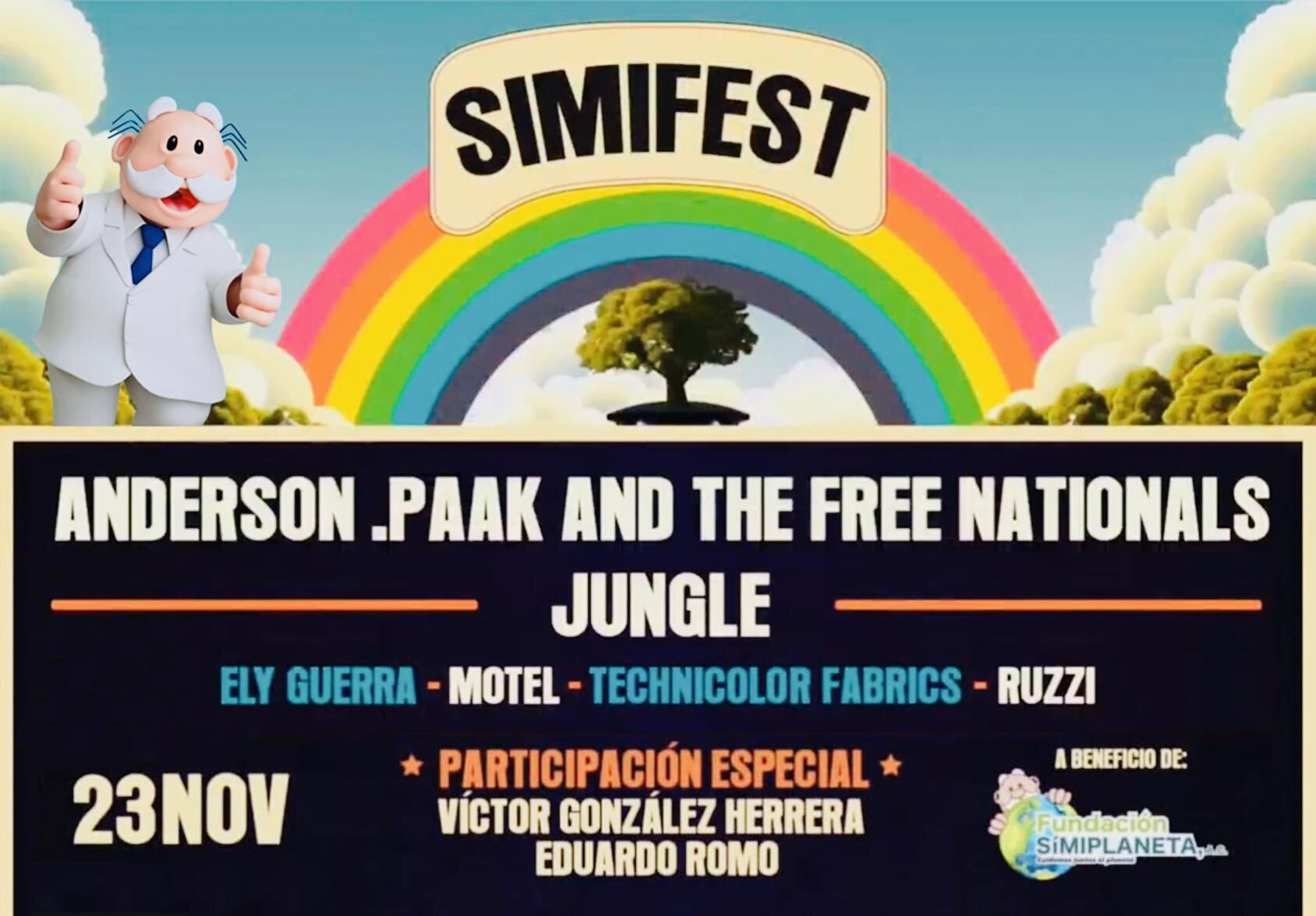 Simi Fest 2024: ¡Anderson .Paak y Jungle Encabezan el Cartel!