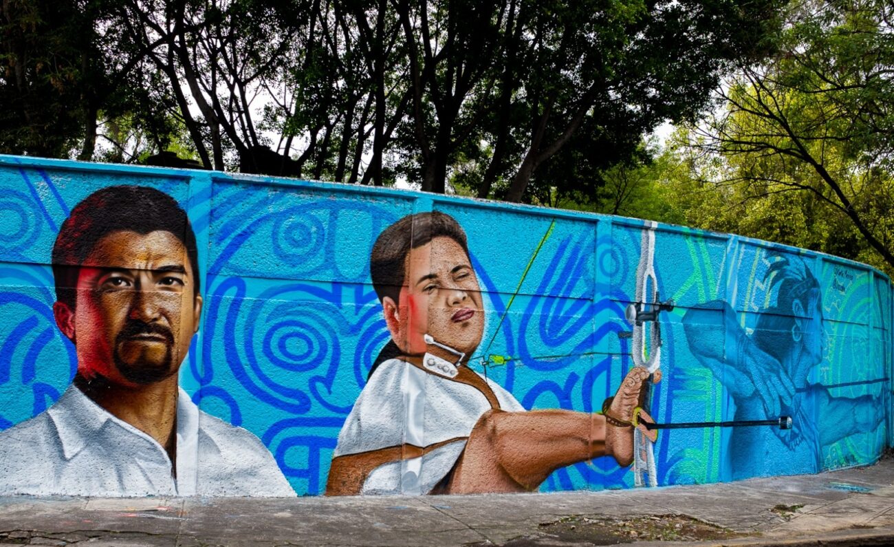 CDMX rinde homenaje a atletas paralímpicos con 16 murales en Calzada de Tlalpan