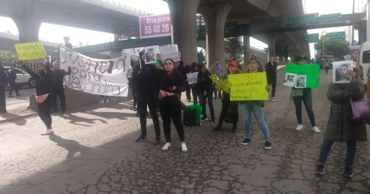 Familiares de Alejandra exigen justicia por su feminicidio en protesta en Periférico Norte