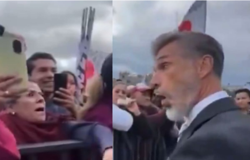 Sergio Mayer es llamado «traidor» en la toma de protesta de Sheinbaum